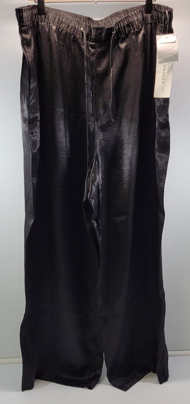 L) Woman Josephine Chaus Sport Black Wide Leg Pants XL